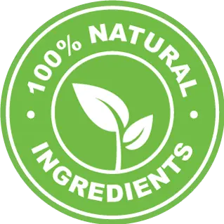 GlucoTonic Official website Natural ingredients badge